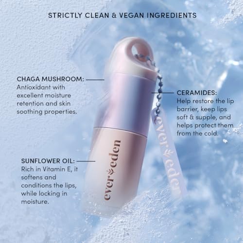 Evereden Clear Super Rich Hydrating Lip Oil with Chaga Mushroom for Cold & Dry Weather
