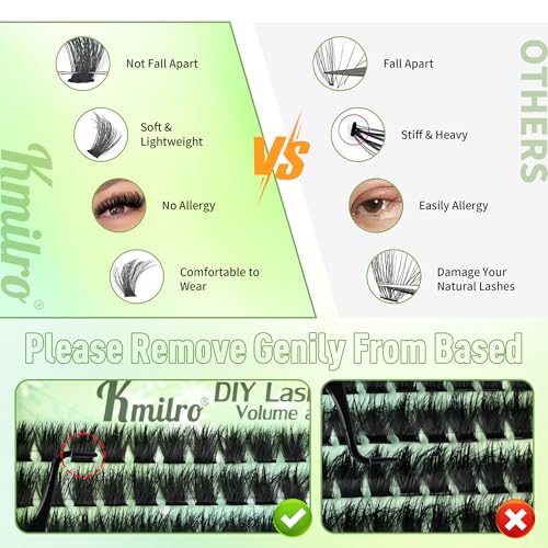 Lash Clusters Kit 8-18mm Volume Eyelash Extensions 224Pcs