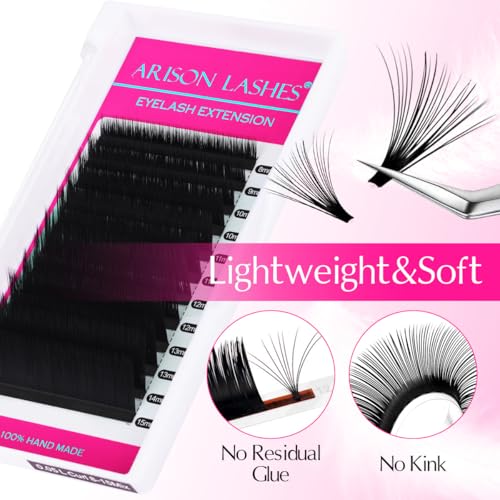 Easy Fan Lash Extensions - Auto Blooming Volume Lashes 0.05mm