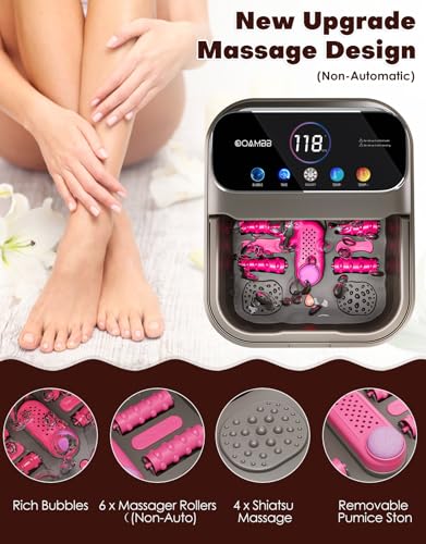 Collapsible Foot Spa with Heat, Bubble Function & Remote Control