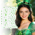 St Patrick's Day Green Glitter Face Tattoos (6 Stickers)