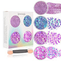 Purple Face Glitter Gel - Mermaid, Rave & Festival Makeup, 40g - Paminify