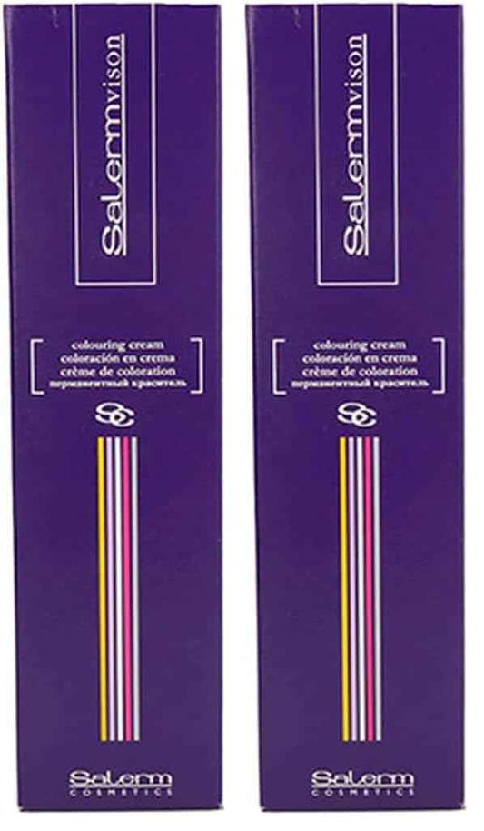 Salermvison Hair Coloring Cream #5.1 Light Chestnut Ash, 2.3 Ounce (Pack of 2)