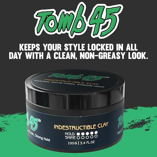 Tomb45 Indestructible Hair Clay – Strong Hold Matte