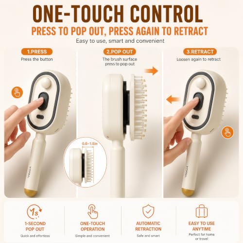 Electric Water Spray Hair Brush with Massage Cushion and Nano Mist