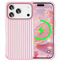 Pink Glitter Striped Case for iPhone 17 Pro Max - Slim & Shockproof