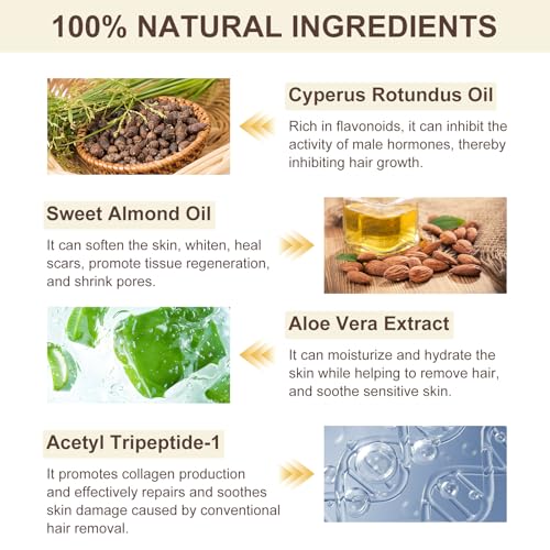 Cyperus Rotundus Oil for Hair Removal & Skin Moisturizing