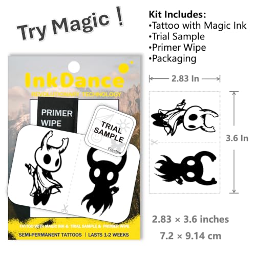 Hollow Knight Temporary Tattoo - Waterproof, Lasts 1-2 Weeks