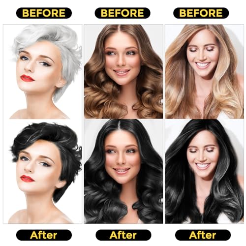 Hair Dye Shampoo 3-in-1 for Gray Hair - Natural Herbal