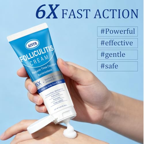 Folliculitis Cream for Scalp, Face & Body – 120g Soothing Balm