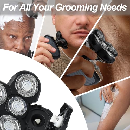 Pro 5 Replacement Blades for Freebirds Flexing Series Bald Head Shavers, Blades Refills with Precision and Comfort Shave(Pack of 3)