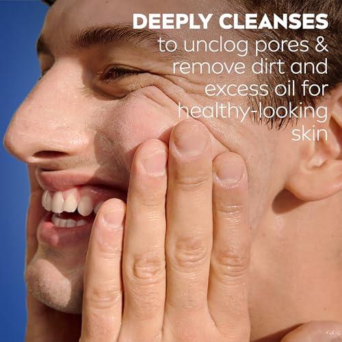 NIVEA MEN Deep Clean Face Wash & Scrub, 3-Pack Charcoal
