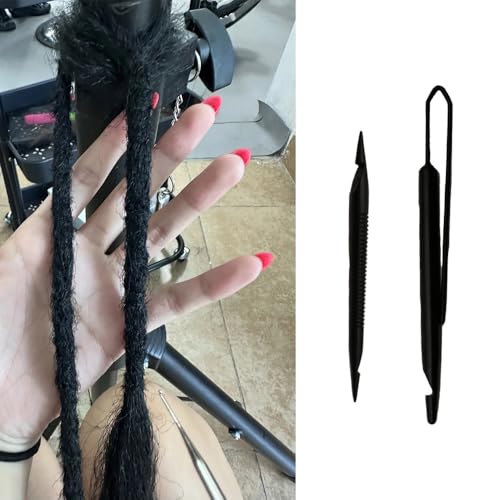 NentMent 2-Pack Loc Interlocking Tool Dual-End Dreadlock Crochet Hooks