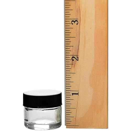 (250 Pack) 5ml Glass Concentrate Screw Top Jars | Essential Oil, Concentrate, Lip Balm or Makeup Containers | White Lids
