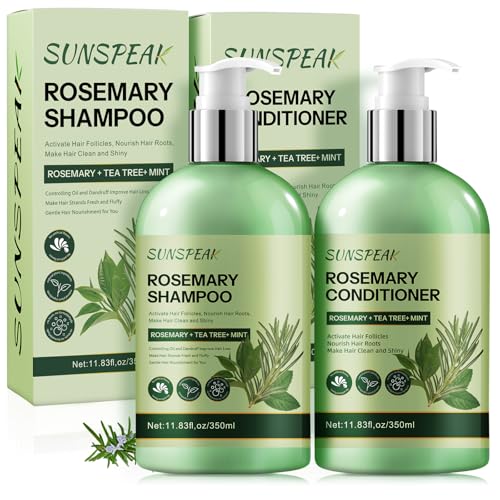 Rosemary Hair Growth Shampoo & Conditioner Set for Thinning Hair