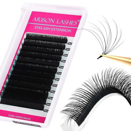 3D Effect Easy Fan Volume Lash Extensions Fluffy Rapid Volume Blooming Eyelash Extensions Self Fanning Eyelash Extensions(0.05-D-8-15mm)