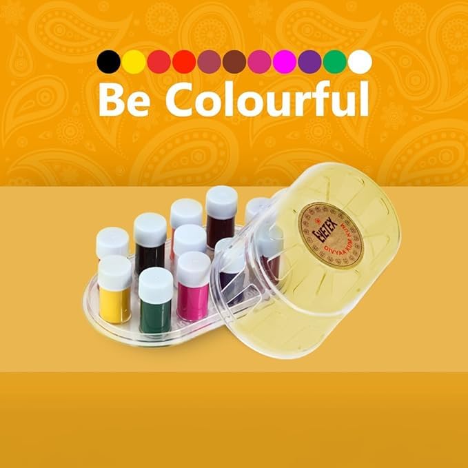 Liquid Kumkum Bindi: 11 Colors 1.5g Each by Eyetex