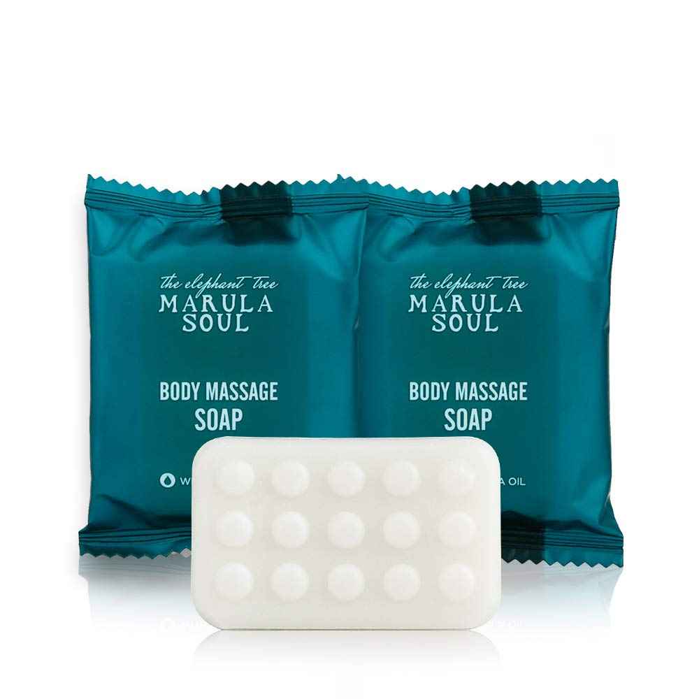 OPPEAL Marula Oil 1 Oz Massage Bar Soap 70 Bars in Bulk, Anti-slip, Individually Wrapped, Nourishing, Deep Cleanse, Travel Size for Motel AirBnB Guest Room Hospitality.