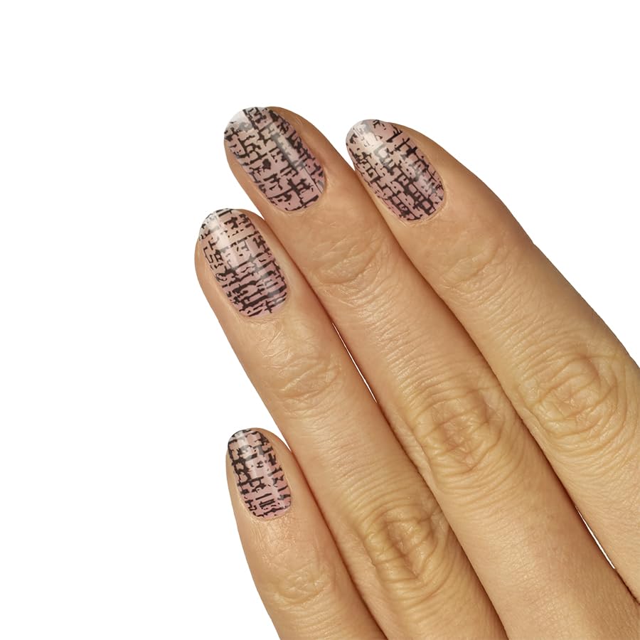 Color Street 'Boucle Jacket' Clear Overlay Design (FDL092) - Nail Polish Strips Fall Edit 2023