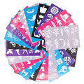 Reusable Face Paint Stencils Kit - 20 Pcs Tattoo Stencils