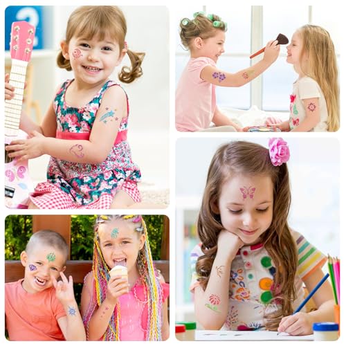 Temporary Tattoo Stencils Kit - 350+ Henna Designs for Face & Body