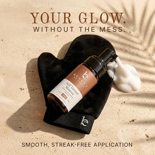 Self Tanner Mousse Kit with Mitt - Natural Organic Tanning Foam