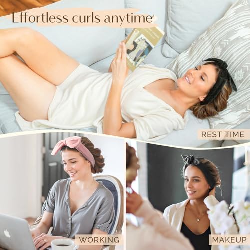 YANIBEST Heatless Hair Curler Set - Soft Overnight Ribbon Wrap & Scrunchies