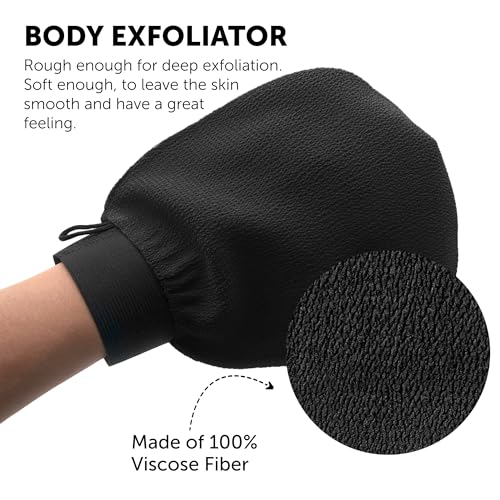 Valitic Exfoliating Gloves - Korean Spa Body Scrubber Mitt Pair
