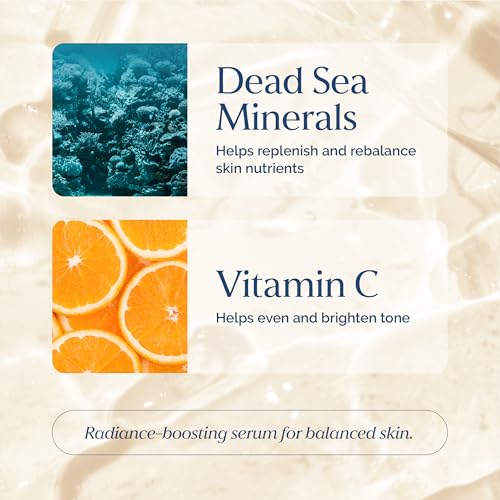 Toning Skin Serum with Vitamin C Complex & Dead Sea Minerals ? Brightening, Dark Spot Minimizer, Toning Facial Serum ? Vegan, Paraben-Free ? 2 fl oz
