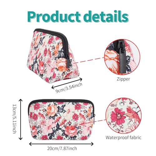 Waterproof Neoprene Cosmetic Bag Organizer for Travel & Makeup