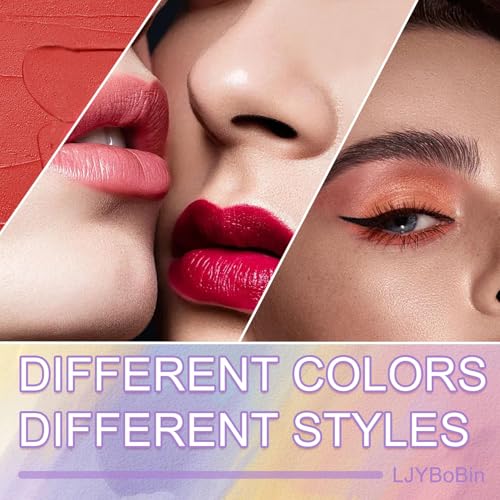 16 Piece Mini Lipstick & Eyeshadow Stick Set - Matte & Shimmer