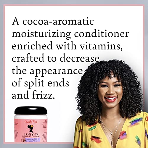 Camille Rose Conditioner, Jansyn¡¯s Moisture Max ? Detangler, Deep Conditioner for Dry, Damaged Hair, Frizz Control, 8 Oz