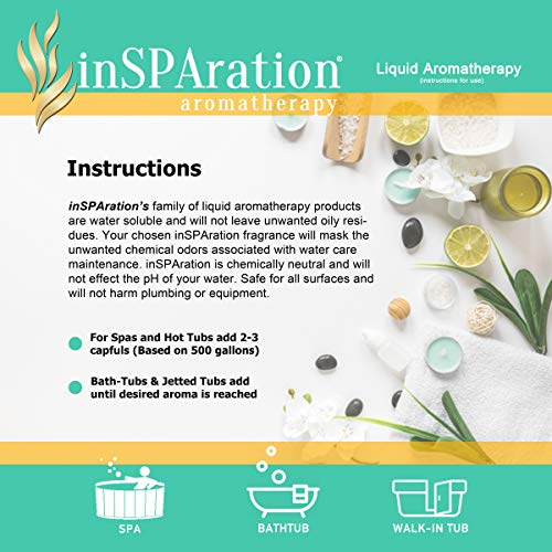 inSPAration Spa and Bath Aromatherapy 128X Spa Liquid, 9-Ounce, Designer One