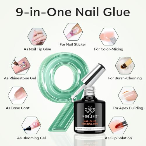 modelones A7 Wired Medium Coffin UV LED Gel Nail Light & Nail Kit