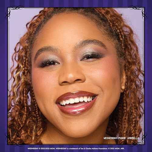 NYX PROFESSIONAL MAKEUP Wednesday Color-Shifting Lip Oil, Moisturizing, Tinted, and Non-Sticky Lip Gloss with up to 12HR Hydration - Moonshifted