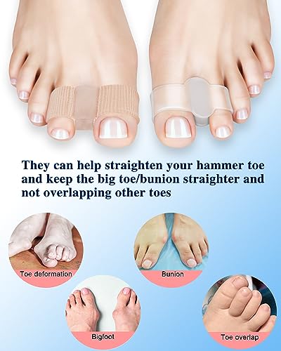 Bunion Corrector Toe Separators 4-Pack for Pain Relief