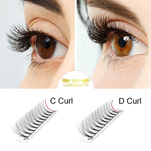 Premade Volume Eyelash Extensions 4D-C-0.07-9 Short Stem Premade Fans Eyelash Extensions Volume Lash Extensions .07 .10 Premade Volume Fans Pre made Lash Fans C D curl(4D-C-0.07,9mm)