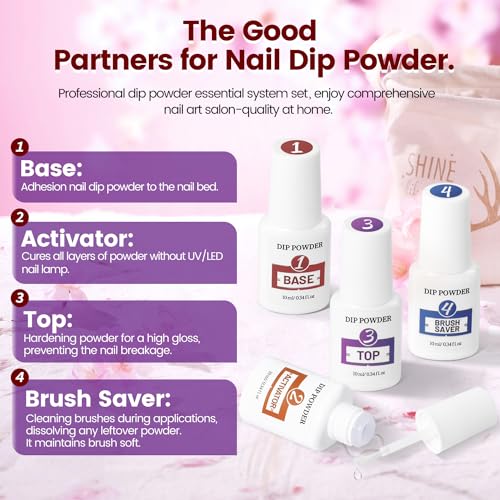 OpenLive Dip Powder Nail Kit - 56 Color Dipping Powder Starter Set