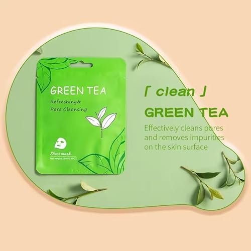 18 Pcs Face masks skincare,Face Mask Skin Care Bulk Pack, Hydrating Spa Face Mask For Sensitive Skin, Facial sheet mask,face masks bulk For Women/Teen Girls (18-Packs)
