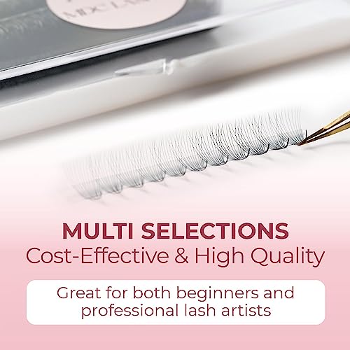 MDC LASHES Promade Eyelash Fans 1000 Fans 5D-20D Premade Volume Lash Extensions C/CC/D Curl 10-18mm Length 0.05/0.07 Thickness Ultra Speed Promade Premade Pre Pro Made False Eyelashes Pestanas