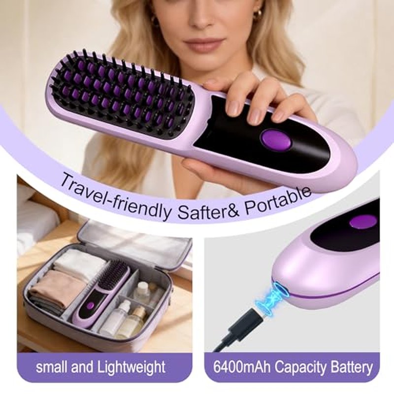 KNISUZ Go Brush Pro Mini Hair Straightener for Short Hair