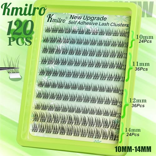 Self Adhesive Lash Clusters 10-14mm Natural Pre-Glued 120Pcs