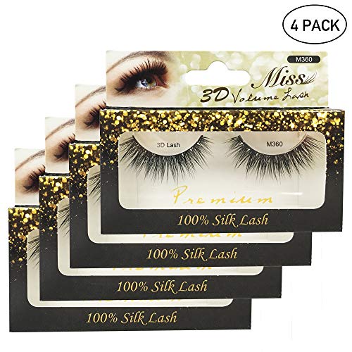 "4 Pairs" Miss 3D Volume Lash Miss Lash M360
