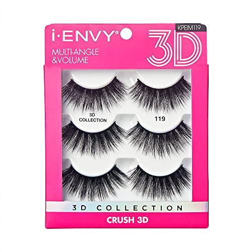 i•ENVY False Eyelashes 3 Pairs Faux Mink Fluffy Natural Lashes