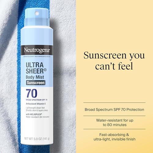 Neutrogena Ultra Sheer Dry Touch Sunscreen Spray SPF 70, 3 Pack