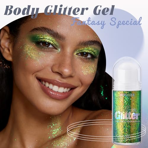 Chameleon Roll-On Body Glitter Gel - 1.7oz Sparkle