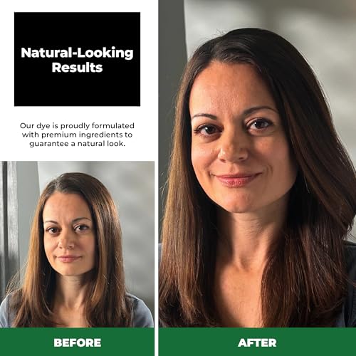 Permanent Dark Brown Hair Dye for Women - Ammonia Free Gray Coverage