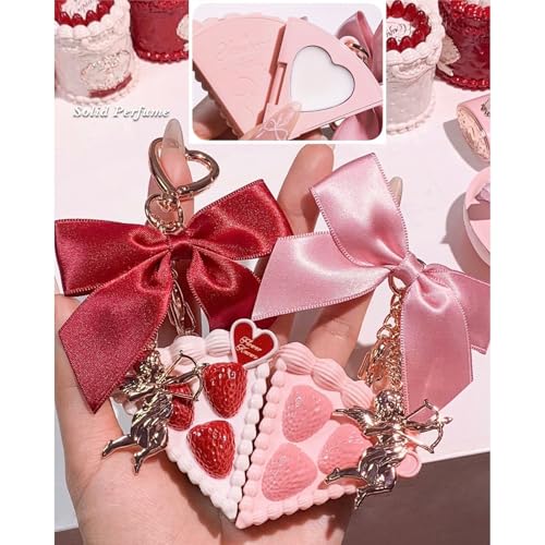 Flower Knows Strawberry Cupid Solid Perfume & Bag Charm - Romantic Floral Fragrance
