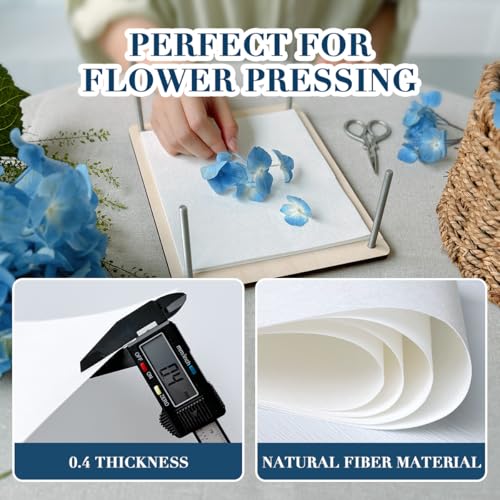 Flower Pressing Blotting Paper, 20 Sheets A4 Size