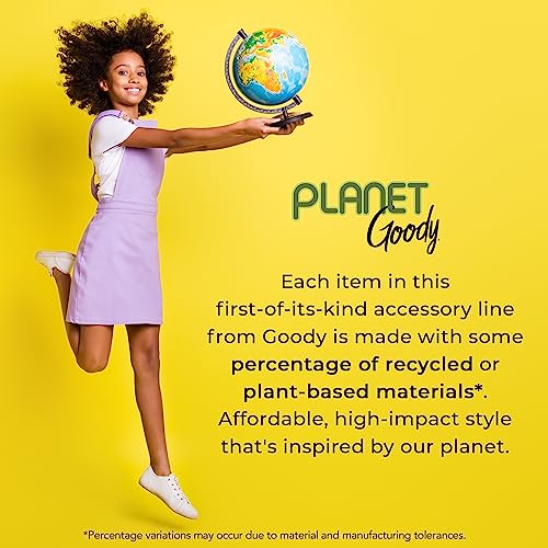 GOODY Planet Ouchless Satin Skinny Scrunchies 5ct Black,Navy,and Rust